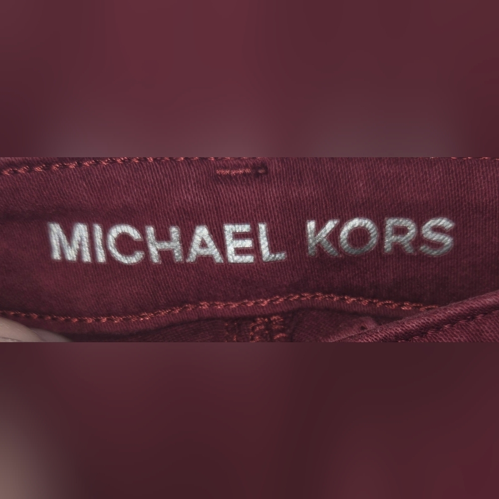 Michael Kors Selma High Rise Skinny Ankle 5 Pocket Zip Closure Stretch Jeans 8 - Picture 2 of 4